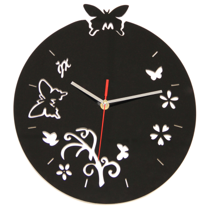 Buy Butterflies and Flowers Wall Clock Unique 54918 - in the EU 