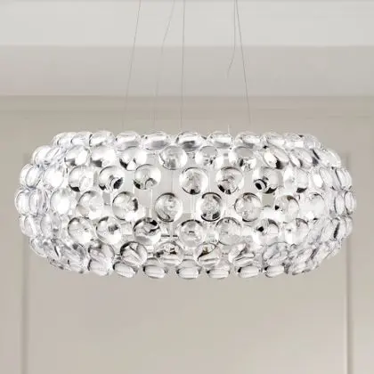 Buy Crystal Pendant Lamp 50cm  Transparent 53529 - in the EU 