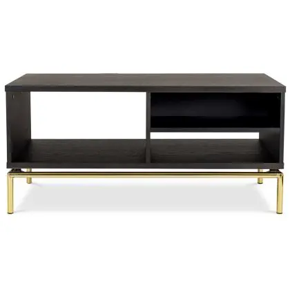 Buy Wooden TV Cabinet - Golden Legs - Zuri Chocolate 59231 - in the EU 