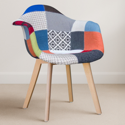 Buy Design Dawood chair - Patchwork Piti Multicolour 59266 - in the EU 