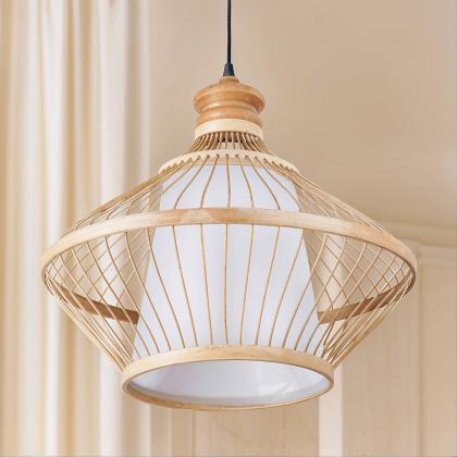Buy Amazona ceiling lamp Design Boho Bali - Bamboo Natural wood 59353 with a guarantee 