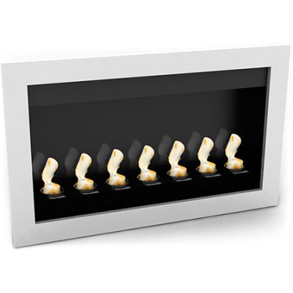 Buy Contemporary Wall-Mounted Ethanol Fireplace - VPF-FD50-WHITE White 17140 at MyFaktory 