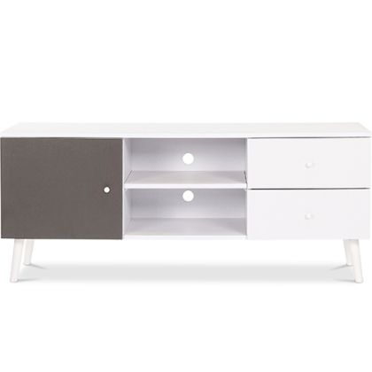 Buy Wooden TV Stand - Scandinavian Design - Britta  Grey 59655 in the Europe 