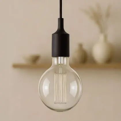 Buy Edison Bulb Pendant Lamp - Silicone Black 50882 - prices 