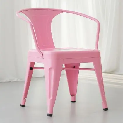 Buy Bistrot Metalix Kid Chair with armrest - Metal Pink 59684 - prices 