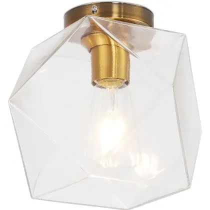 Buy Modern Glass & Metal Ceiling Lamp Transparent 59832 - in the EU 