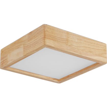 Buy Ceiling Led Lamp Scandinavian Design Wooden - Lares Natural wood 59840 - in the EU 
