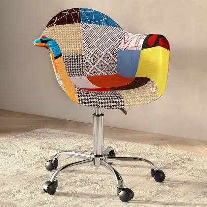Buy Emery Office Chair - Patchwork Patty  Multicolour 59867 at MyFaktory 