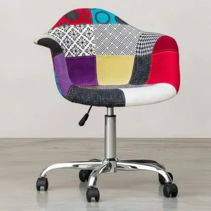 Buy Emery Office Chair - Patchwork Ray  Multicolour 59869 at MyFaktory 