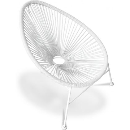 Buy Acapulco Chair - White Legs Black 58295 at MyFaktory 