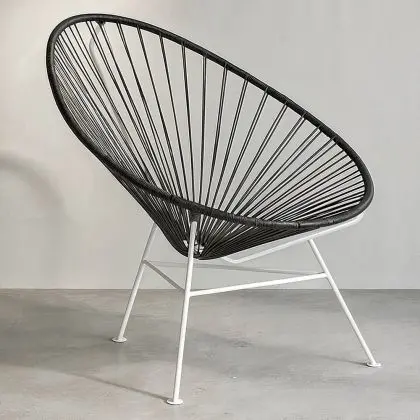 Buy Acapulco Chair - White Legs Black 58295 at MyFaktory 