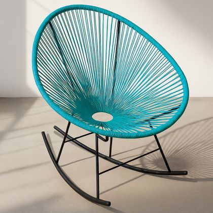 Buy Acapulco Rocking Chair - Black legs - New edition Green 59901 - in the EU 