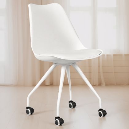 Buy Scandinavian Office chair with Wheels - Dana White 59904 - prices 