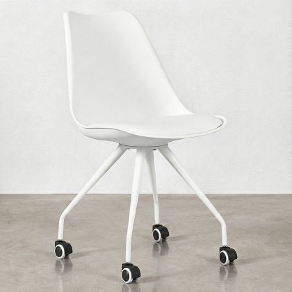 Buy Scandinavian Office chair with Wheels - Dana White 59904 at MyFaktory 