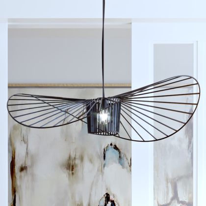 Buy Hanging Lamp Vertice - Metal - 100cm Black 59905 - in the EU 