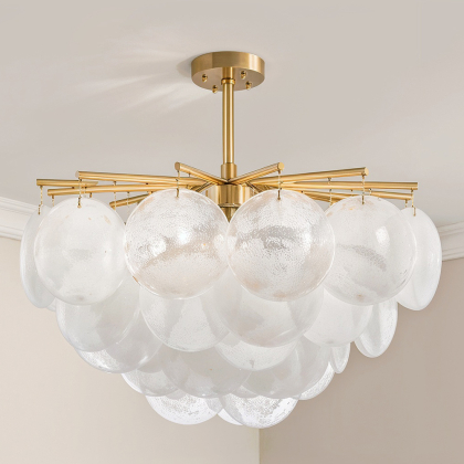 Buy Glass Design Hanging Lamp Gold 59930 home delivery 