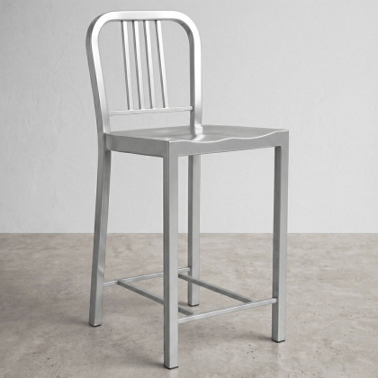 Buy Bruno  Stool - Medium -- 60cm Silver 58382 home delivery 