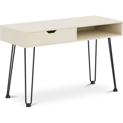 Buy Office Desk Table Wooden Design Hairpin Legs Scandinavian Style - Hakon Natural wood 59986 - prices 