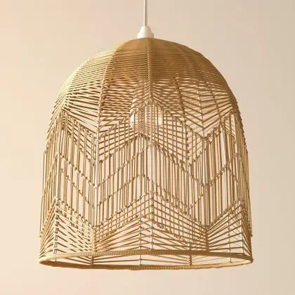 Buy Hanging Lamp Boho Bali Design Natural Rattan - Tuan Light natural wood 60030 - in the EU 