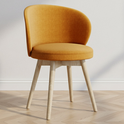 Buy Velvet upholstered dining chair  - Seranda Dark grey 60081 - in the EU 