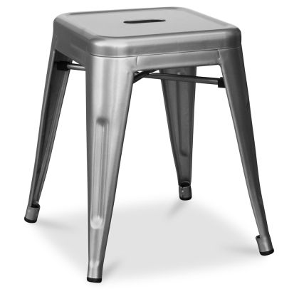 Buy Industrial Design Stool - 45cm - New Edition - Metalix Silver 60139 with a guarantee 