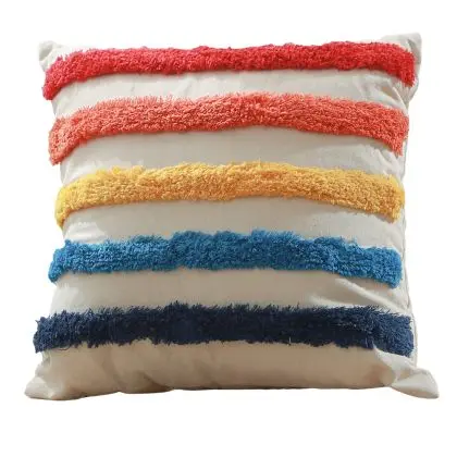 Buy Square Cotton Cushion Boho Bali Style (45x45 cm) cover + filling - Lalita Multicolour 60162 in the Europe 