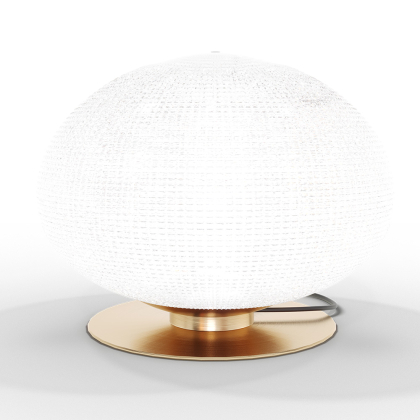 Buy Table lamp in vintage style, brass and glass - Ballon Gold 60238 with a guarantee 