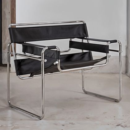 Buy Vasyl Chair - Premium Leather Black 16816 - prices 