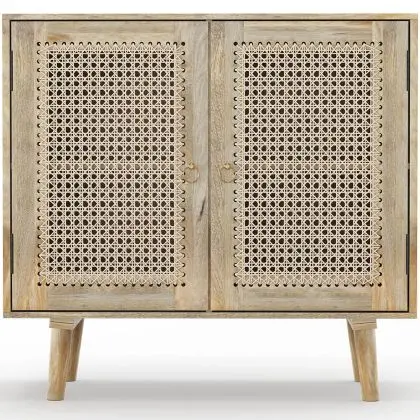 Buy Wooden Sideboard - Boho Bali Design - Orta Natural wood 60374 home delivery 