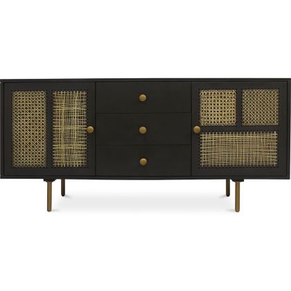 Buy Wooden Sideboard - Vintage Design - Risei Dark grey 60360 - in the EU 
