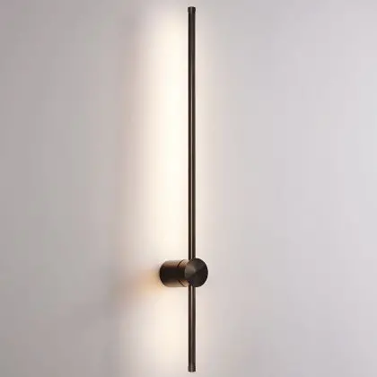 Buy Aluminum stick wall light in modern design, 100cm - Grobe Black 60422 home delivery 