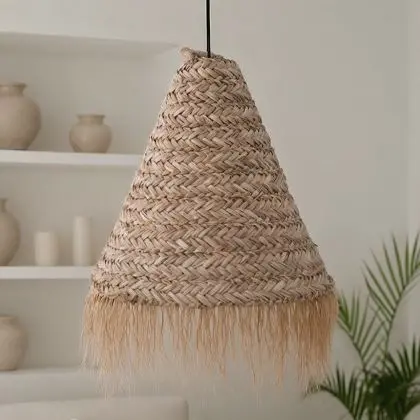 Buy Pendant Lamp Shade, Boho Bali Style - Deya Natural 60486 in the Europe