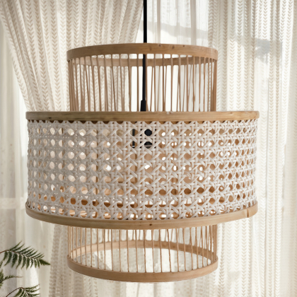 Buy Boho Bali Pendant Lamp, Bamboo and Rattan - Sar Natural 60488 - prices 