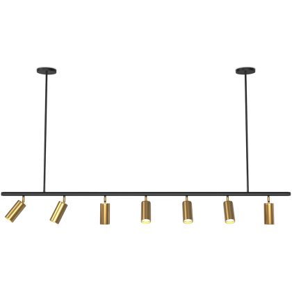 Buy Rail Ceiling Lamp - 7 Adjustable Gold Spotlights - 140CM - Lark Gold 60517 at MyFaktory 