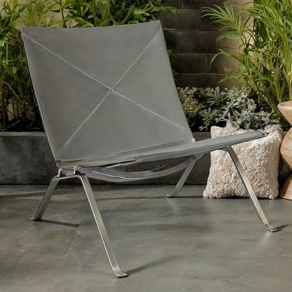 Buy PY22 Lounge Chair - Premium Leather Black 16827 at MyFaktory 