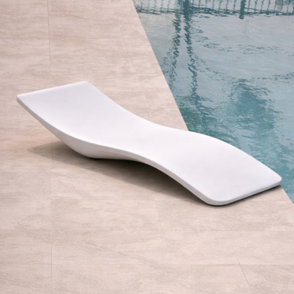 Buy Design Swimming Pool Lounger - Matte White - Varo White 60654 - prices 