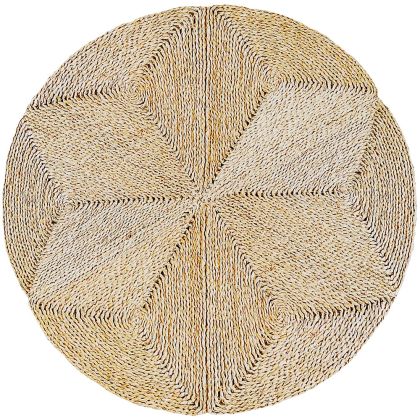 Buy Round Jute Rug - Boho Bali - 110 CM - Ubba Natural 61081 in the Europe 