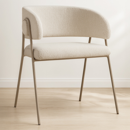 Buy Dining Chair - Upholstered in Fabric - Karen Beige 61151 in the Europe 