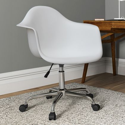 Buy Office Chair with Armrests - Desk Chair with Castors - Emery Black 14498 in the Europe 