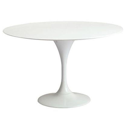 Buy Round Fiberglass Tulipa Table - 110cm White 29845 home delivery 