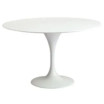 Buy Round Fiberglass Tulipa Table - 110cm White 29845 home delivery 