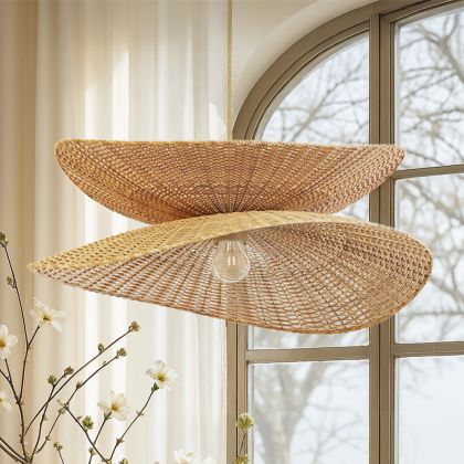 Buy Rattan Hanging Lamp - Boho Bali - Futaw Natural 61225 - prices