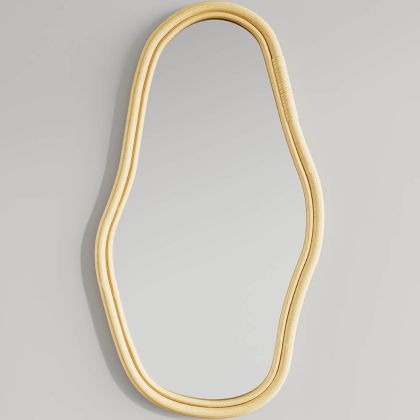 Buy Wall Mirror in Rattan - 71 CM - Verai Natural 61227 home delivery