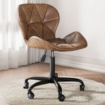 Buy Vintage Office Chair - Vegan Leather - Haer Vintage brown 61278 with a guarantee 