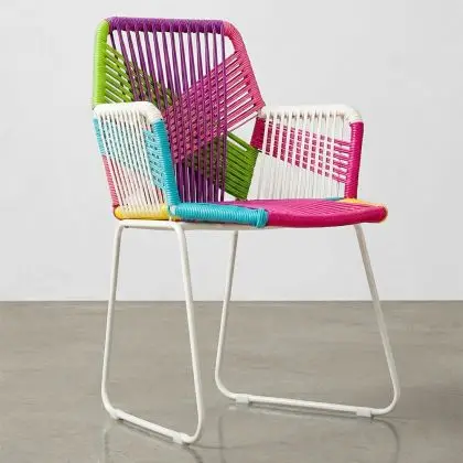 Buy Tropical Garden armchair - White Legs Multicolour 58537 with a guarantee 