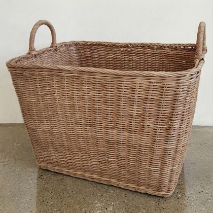 Buy Rattan Basket with Handles - 45x35CM - Gyua Natural 61315 in the Europe 