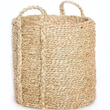 Buy Natural Fiber Basket with Handles - 30x30CM - Gressa Natural 61319 - in the EU 