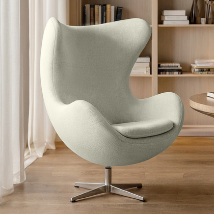 Buy Armchair with armrests - Bouclé upholstery - Bold White 61468 - prices 