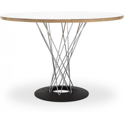 Buy Dining Table Round Wooden with Steel Legs – Jany White 16314 at MyFaktory 