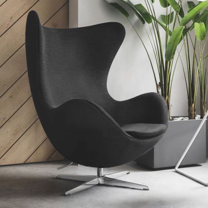 Buy Armchair with armrests - Fabric upholstery - Bold Black 13412 in the Europe 